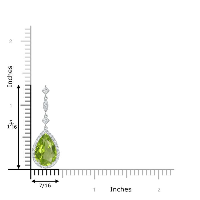 AA - Peridot / 3.66 CT / 14 KT White Gold