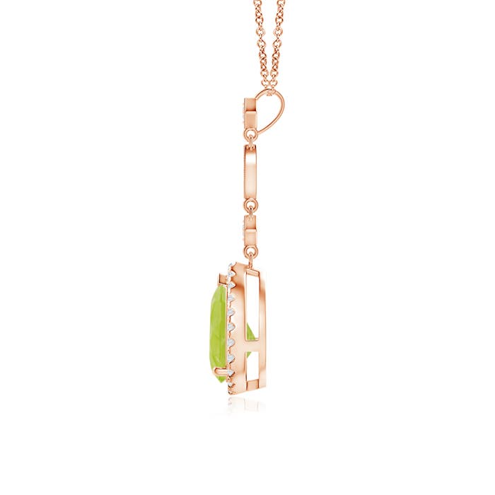 A - Peridot / 1.44 CT / 14 KT Rose Gold