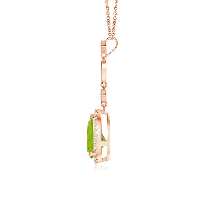 AA - Peridot / 1.44 CT / 14 KT Rose Gold