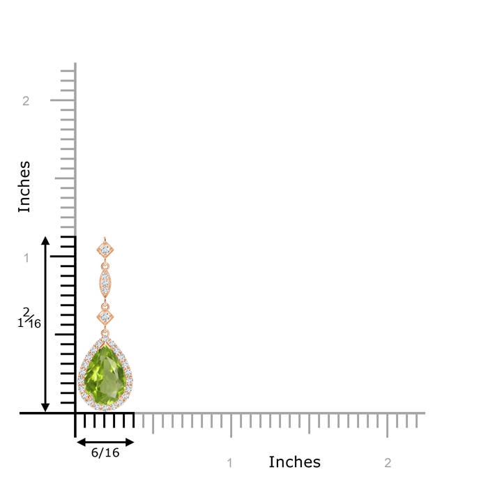 AA - Peridot / 1.44 CT / 14 KT Rose Gold