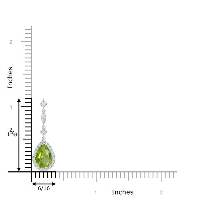 AA - Peridot / 1.44 CT / 14 KT White Gold