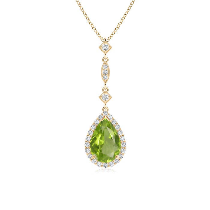 AA - Peridot / 1.44 CT / 14 KT Yellow Gold