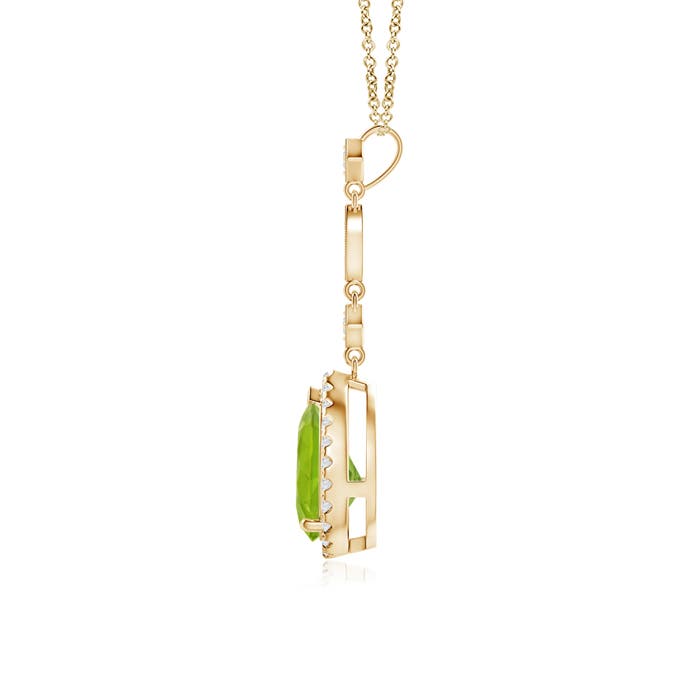 AA - Peridot / 1.44 CT / 14 KT Yellow Gold