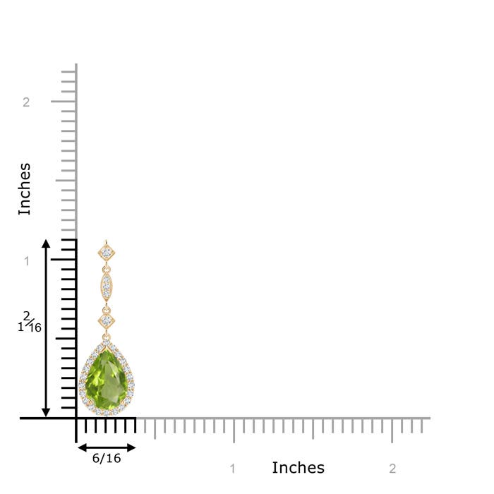 AA - Peridot / 1.44 CT / 14 KT Yellow Gold