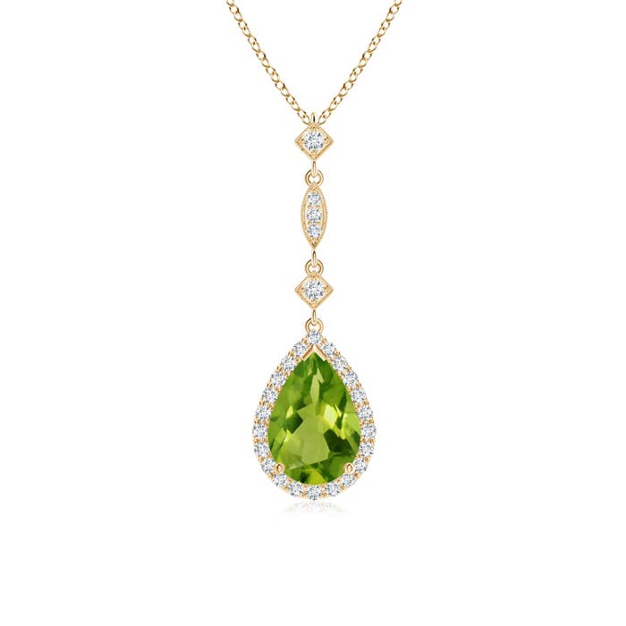 AAAA - Peridot / 1.44 CT / 14 KT Yellow Gold