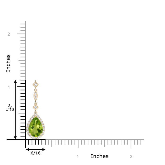 AAAA - Peridot / 1.44 CT / 14 KT Yellow Gold