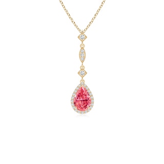 Pear Fancy Intense, VS2 Pink Diamond