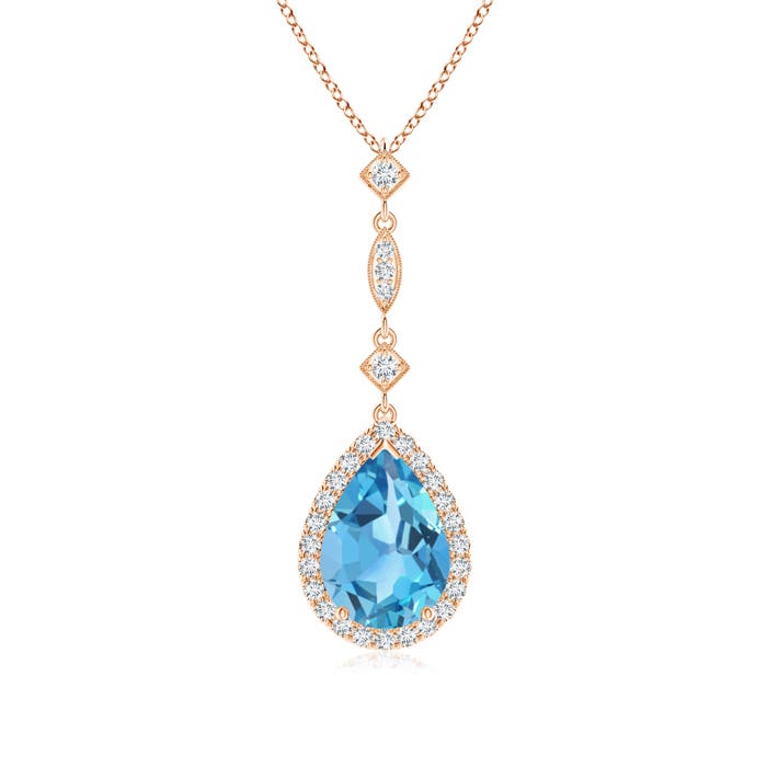 AA - Swiss Blue Topaz / 2.48 CT / 14 KT Rose Gold