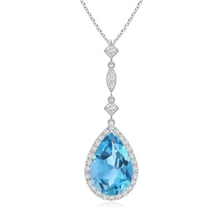 Pear AA Swiss Blue Topaz