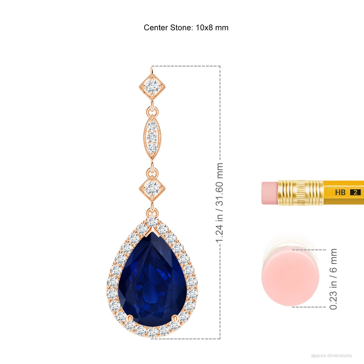 AA - Blue Sapphire / 3.18 CT / 14 KT Rose Gold