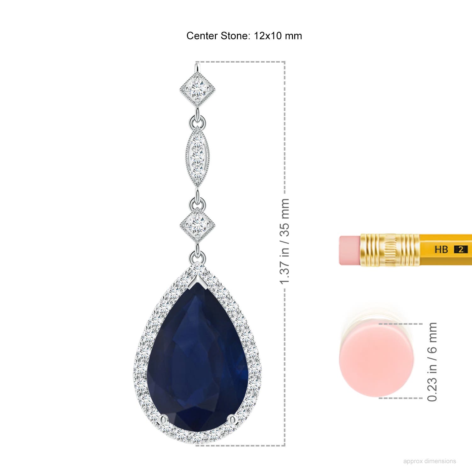 A - Blue Sapphire / 5.31 CT / 14 KT White Gold