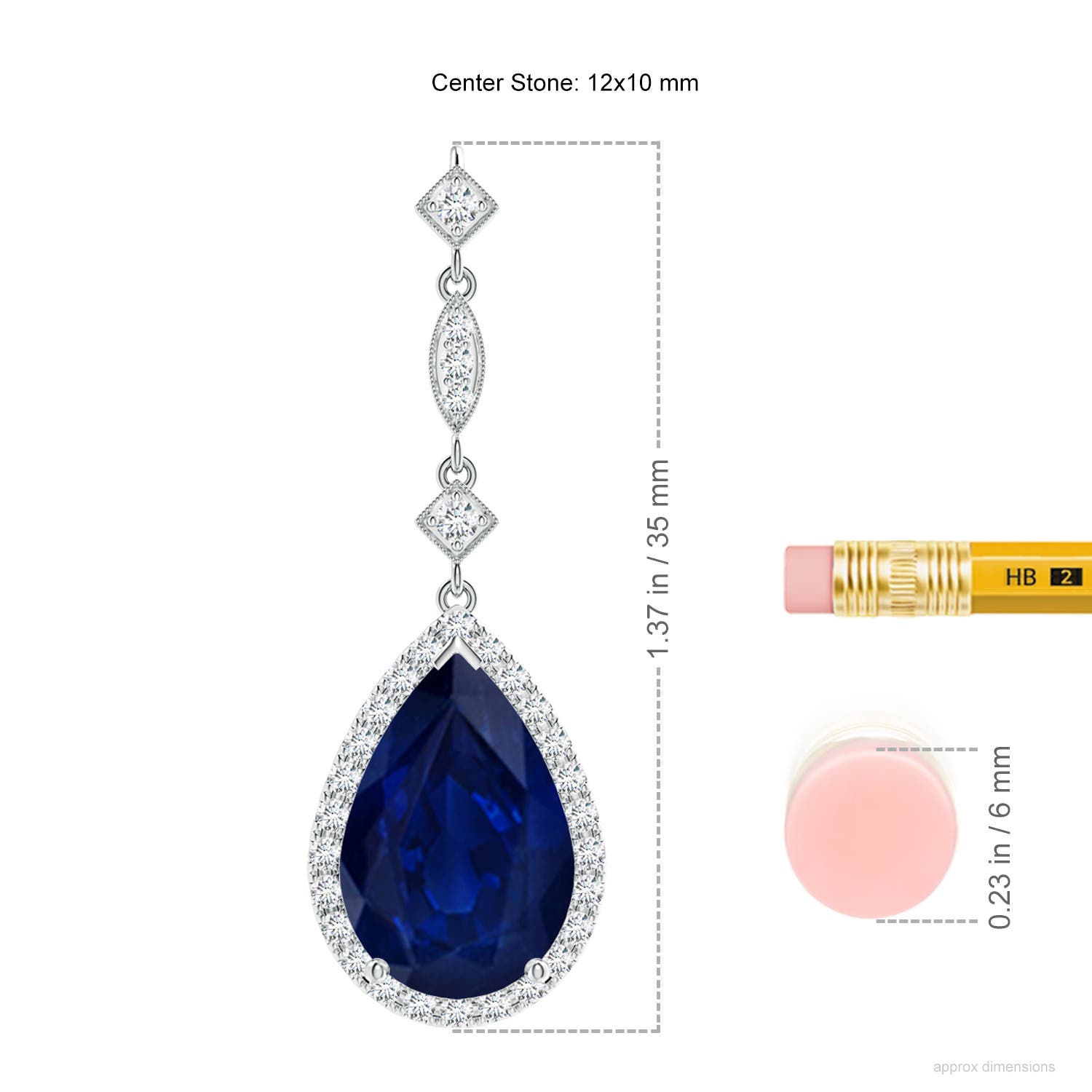 AA - Blue Sapphire / 5.31 CT / 14 KT White Gold