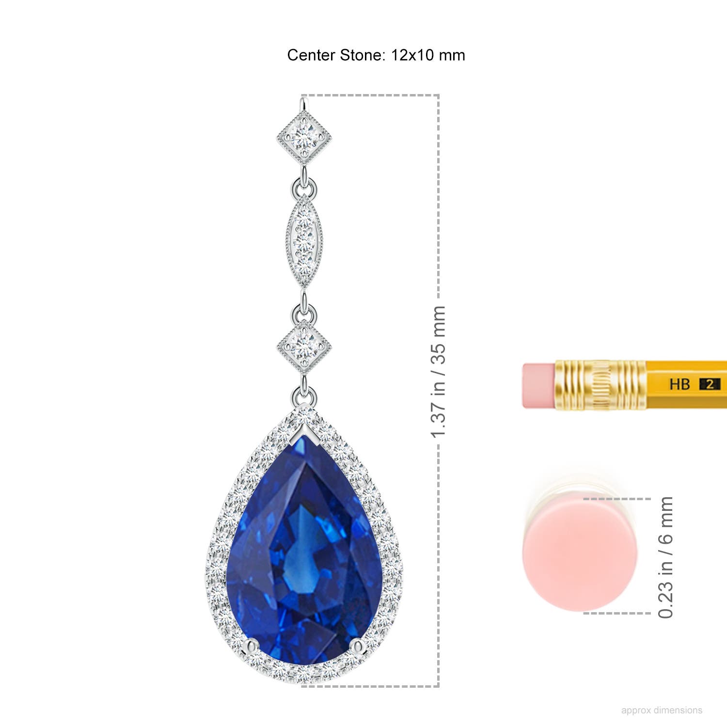 AAA - Blue Sapphire / 5.31 CT / 14 KT White Gold