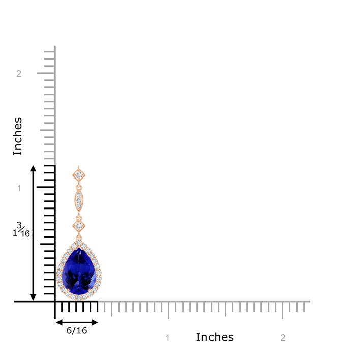 AAAA - Tanzanite / 2.13 CT / 14 KT Rose Gold