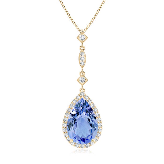 A - Tanzanite / 3.36 CT / 14 KT Yellow Gold