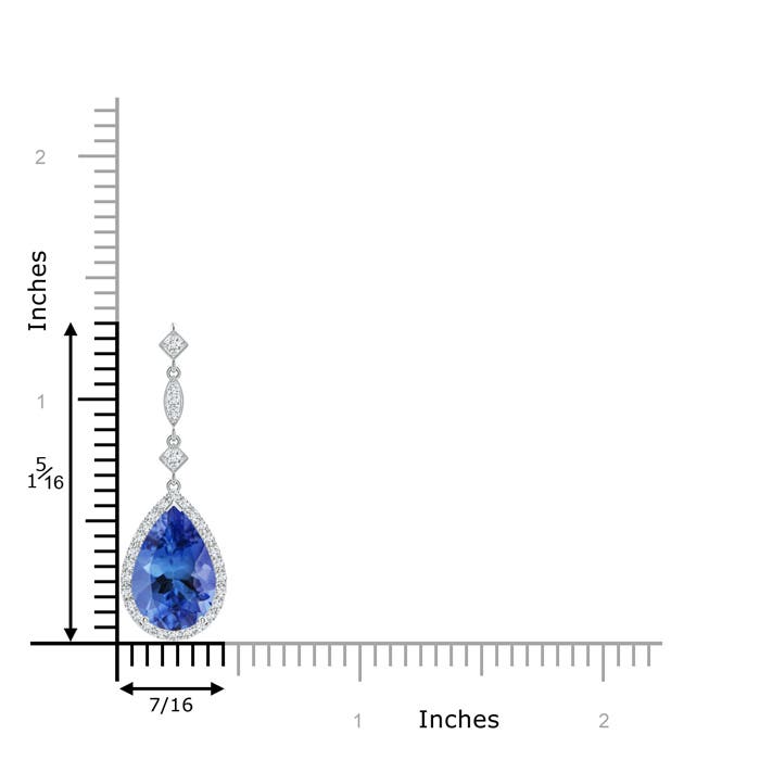 AA - Tanzanite / 3.36 CT / 14 KT White Gold