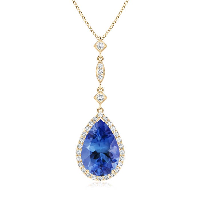 AA - Tanzanite / 3.36 CT / 14 KT Yellow Gold