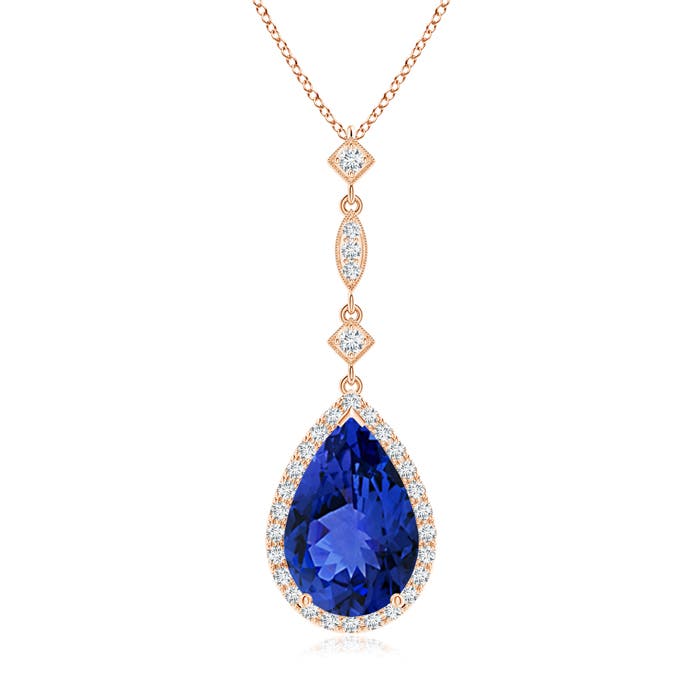 AAA - Tanzanite / 3.36 CT / 14 KT Rose Gold