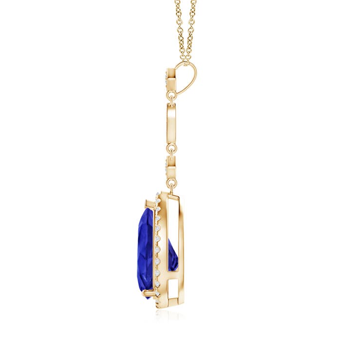 AAA - Tanzanite / 3.36 CT / 14 KT Yellow Gold