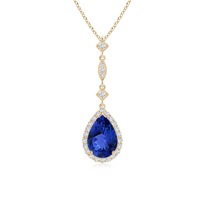 AAA - Tanzanite / 1.44 CT / 14 KT Yellow Gold