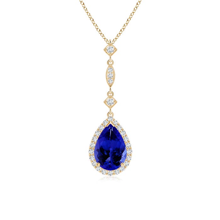 AAAA - Tanzanite / 1.44 CT / 14 KT Yellow Gold