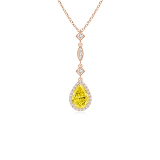 Pear Fancy Intense, VS2 Yellow Diamond