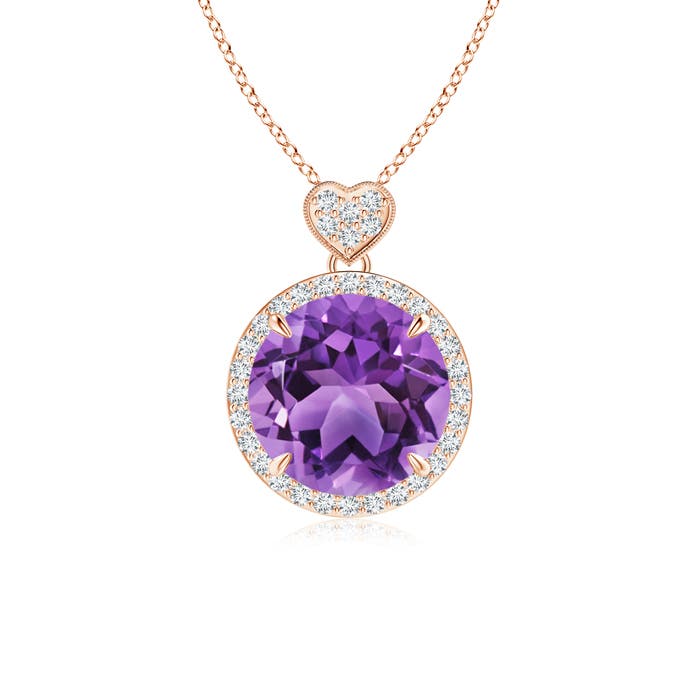 AA - Amethyst / 3.4 CT / 14 KT Rose Gold