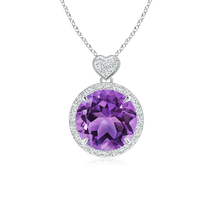 AA - Amethyst / 3.4 CT / 14 KT White Gold