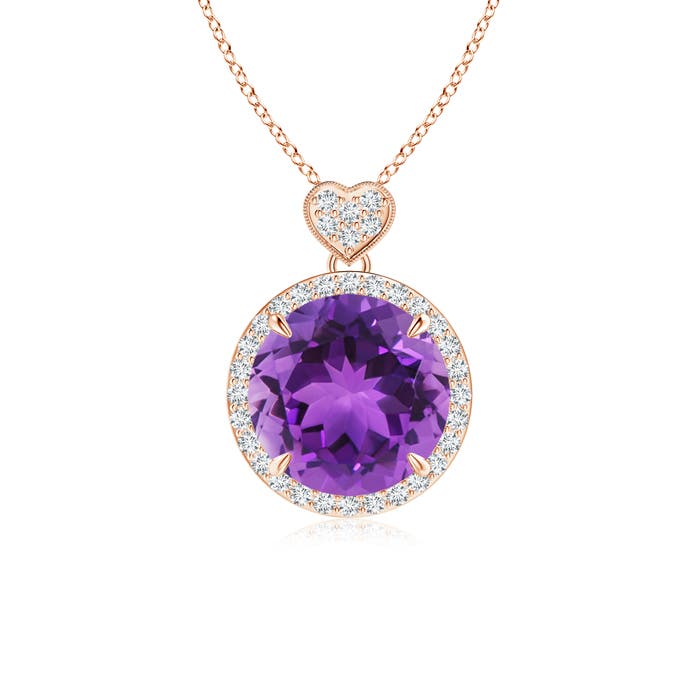 AAA - Amethyst / 3.4 CT / 14 KT Rose Gold