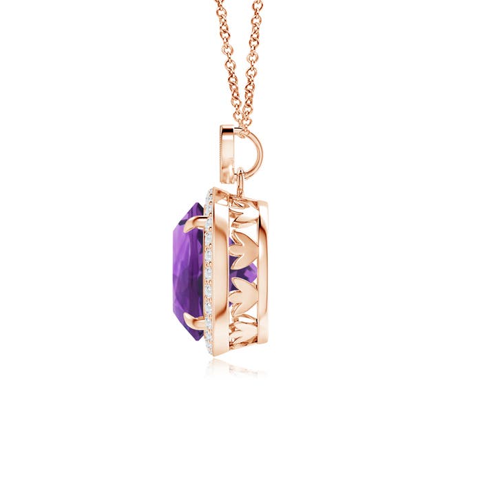 AAA - Amethyst / 3.4 CT / 14 KT Rose Gold