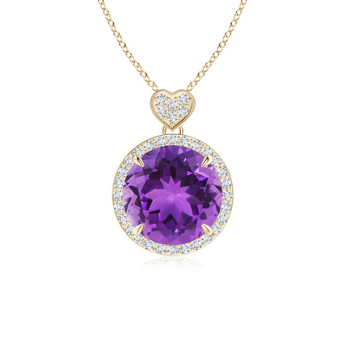 AAA - Amethyst / 3.4 CT / 14 KT Yellow Gold