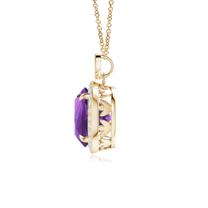 AAA - Amethyst / 3.4 CT / 14 KT Yellow Gold