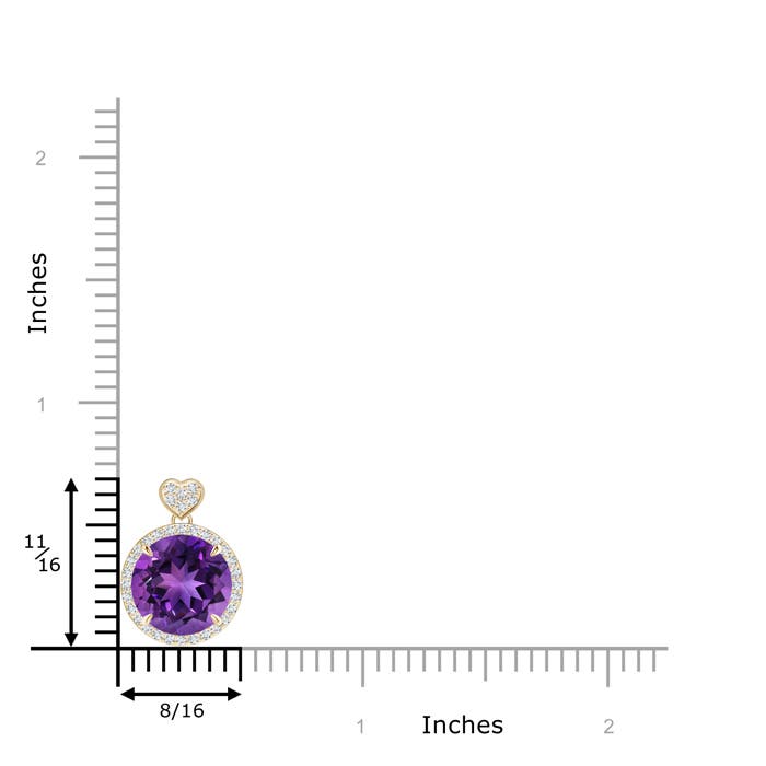 AAAA - Amethyst / 3.4 CT / 14 KT Yellow Gold