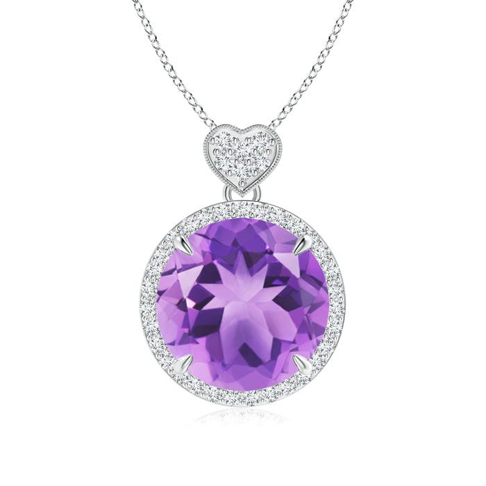 A - Amethyst / 5.8 CT / 14 KT White Gold