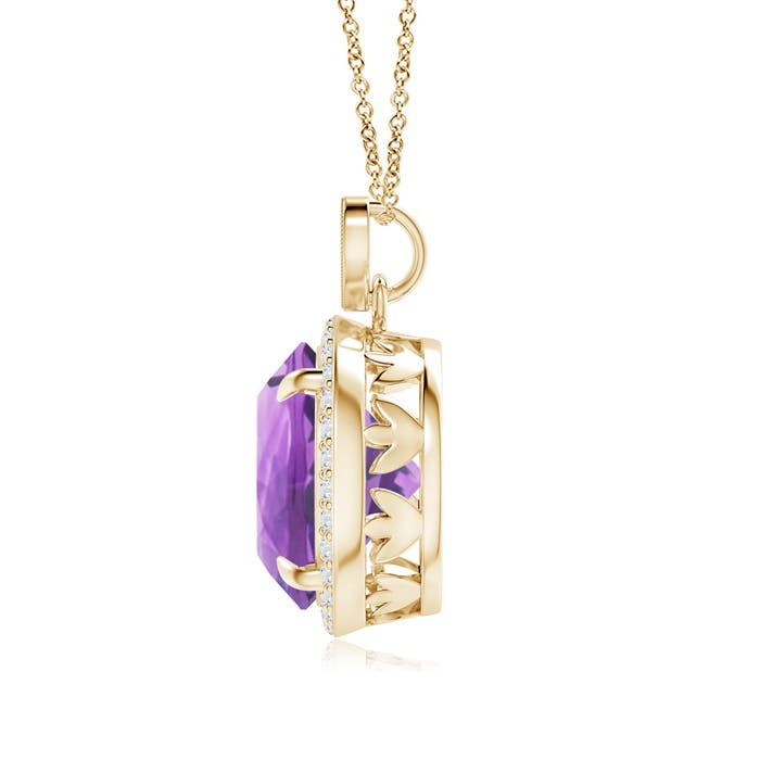 A - Amethyst / 5.8 CT / 14 KT Yellow Gold