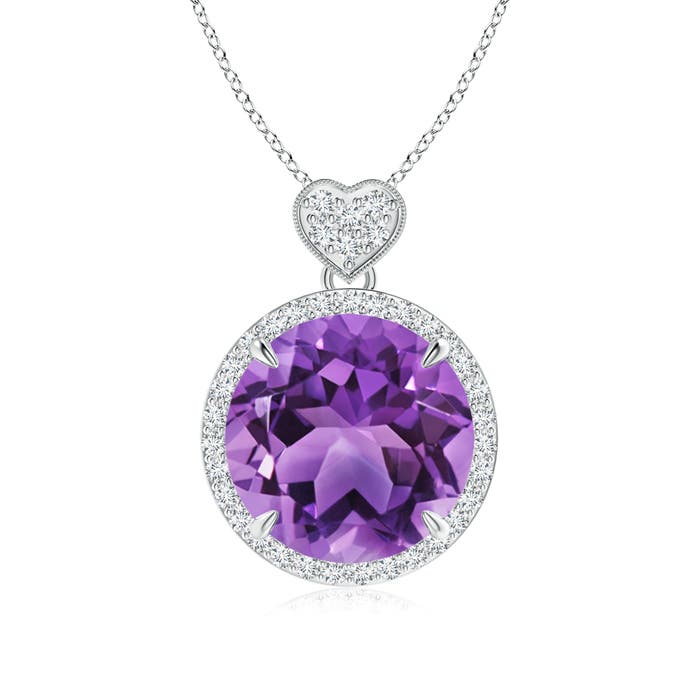 AA - Amethyst / 5.8 CT / 14 KT White Gold