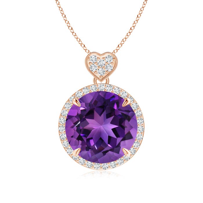 AAAA - Amethyst / 5.8 CT / 14 KT Rose Gold