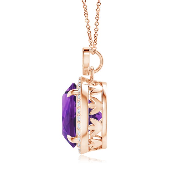 AAAA - Amethyst / 5.8 CT / 14 KT Rose Gold