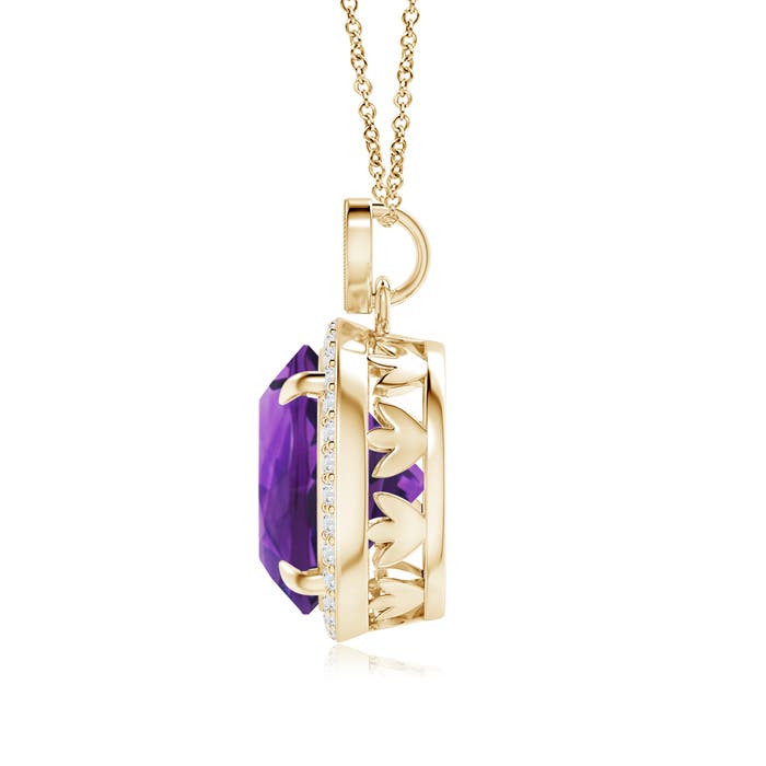 AAAA - Amethyst / 5.8 CT / 14 KT Yellow Gold