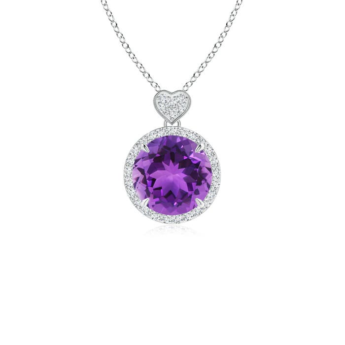 AAA - Amethyst / 1.86 CT / 14 KT White Gold