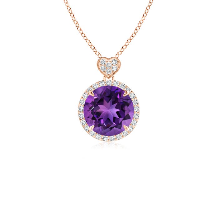 AAAA - Amethyst / 1.86 CT / 14 KT Rose Gold