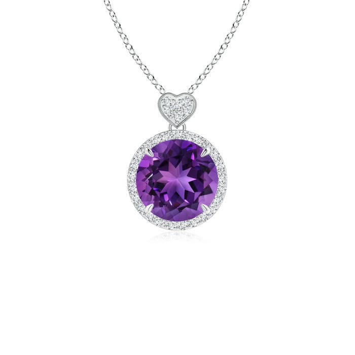 AAAA - Amethyst / 1.86 CT / 14 KT White Gold