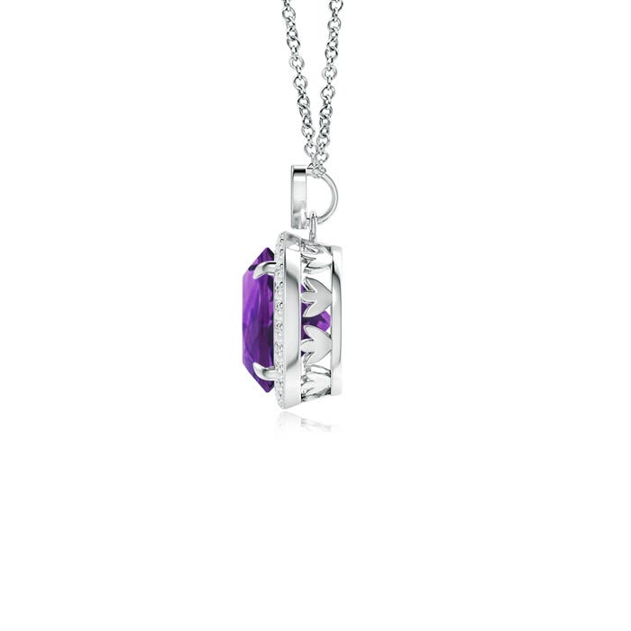 AAAA - Amethyst / 1.86 CT / 14 KT White Gold