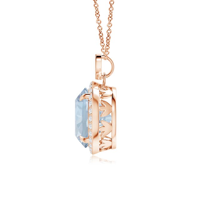 A - Aquamarine / 3.4 CT / 14 KT Rose Gold