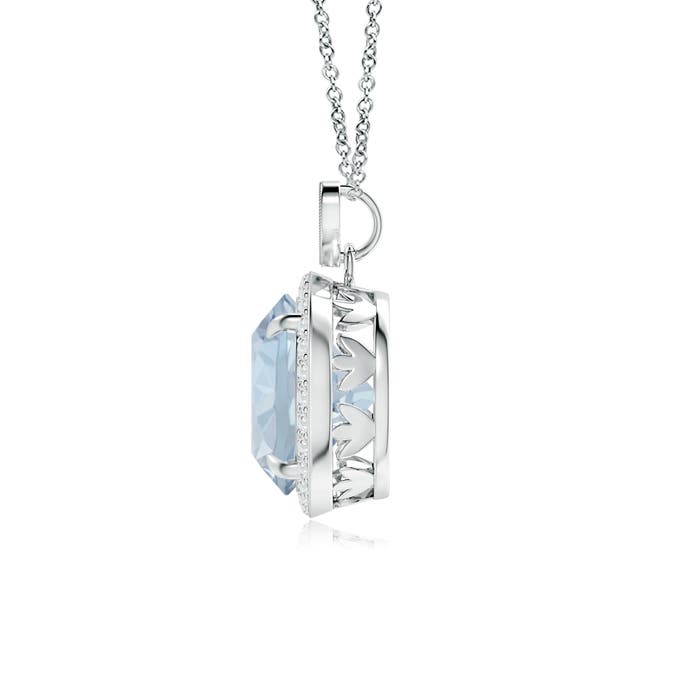 A - Aquamarine / 3.4 CT / 14 KT White Gold