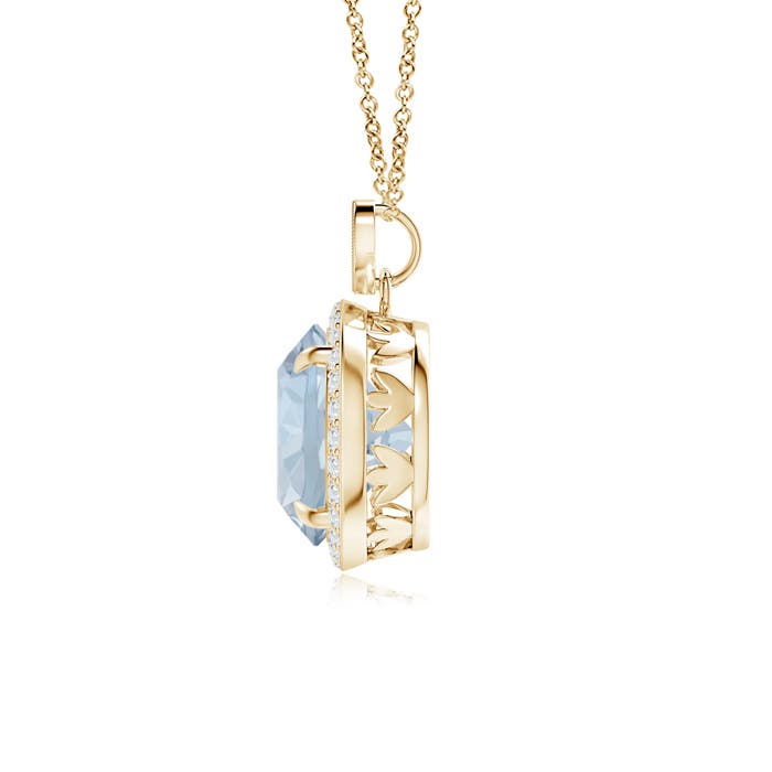 A - Aquamarine / 3.4 CT / 14 KT Yellow Gold