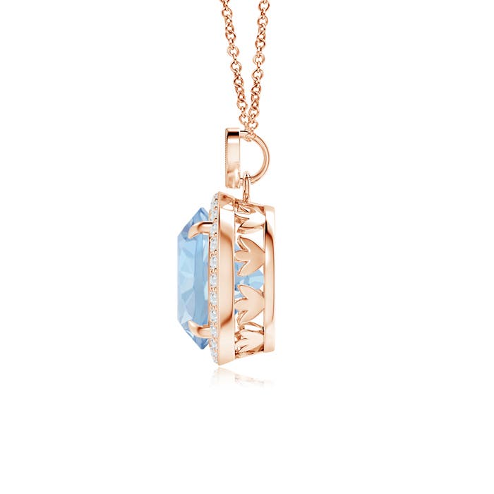 AA - Aquamarine / 3.4 CT / 14 KT Rose Gold