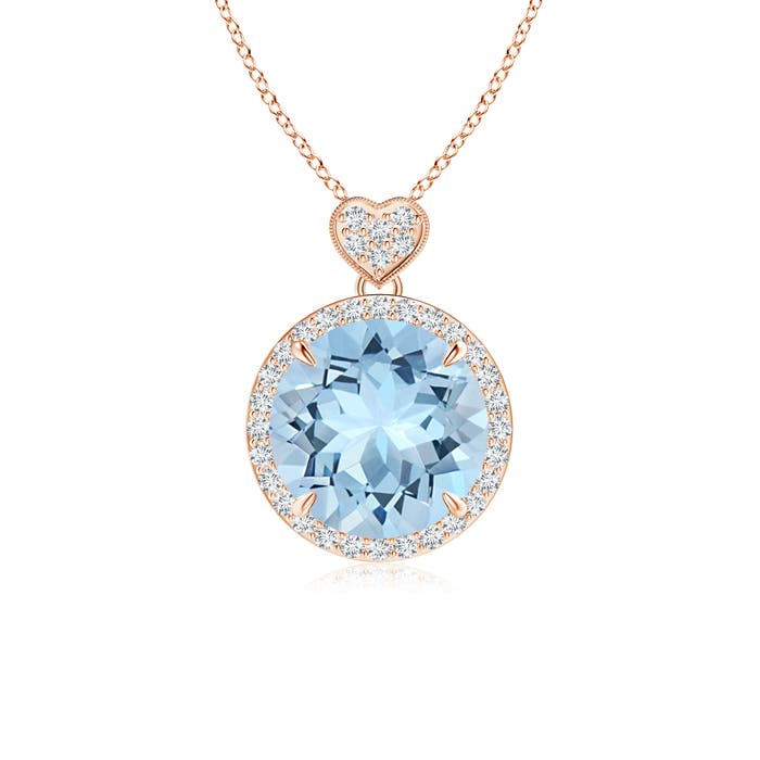 AAA - Aquamarine / 3.4 CT / 14 KT Rose Gold