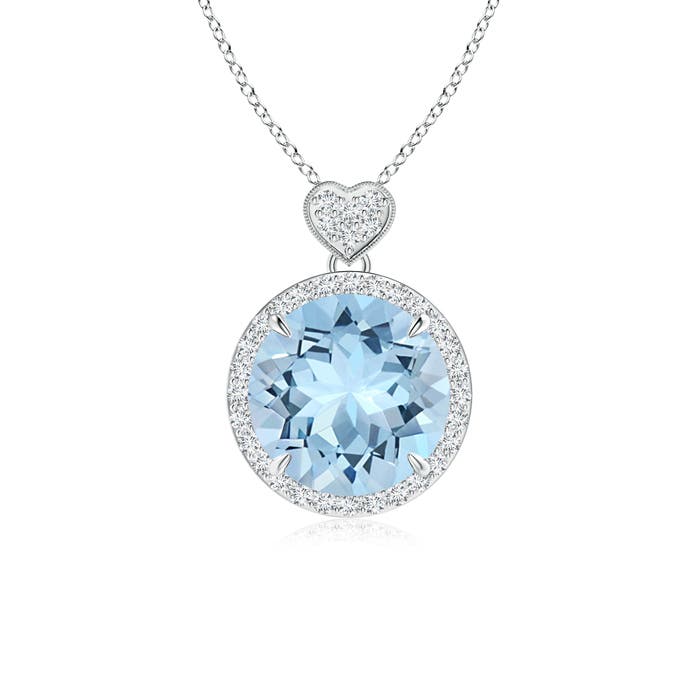 AAA - Aquamarine / 3.4 CT / 14 KT White Gold