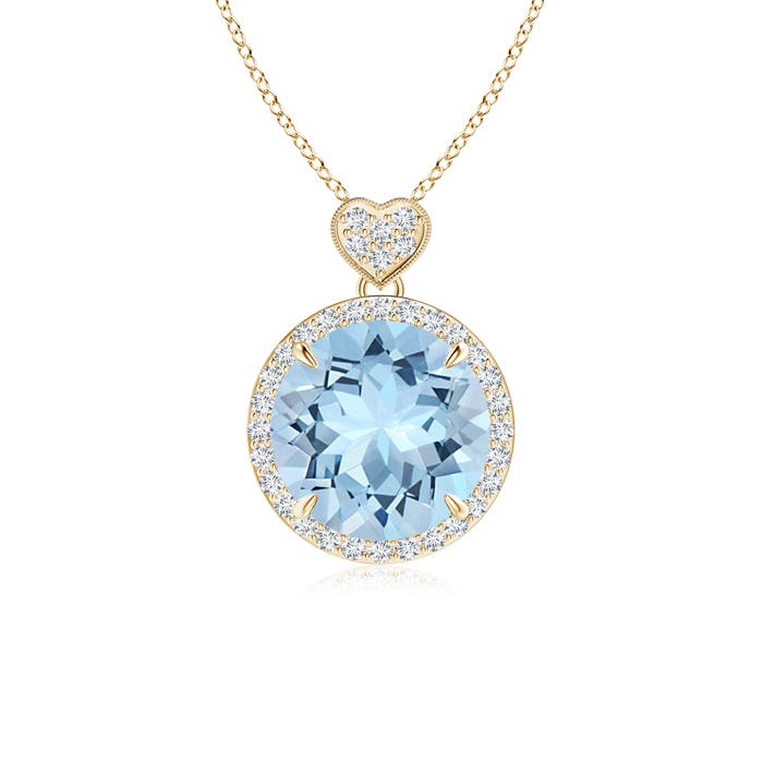 AAA - Aquamarine / 3.4 CT / 14 KT Yellow Gold